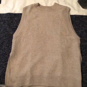 Beige pullover vest/sweater